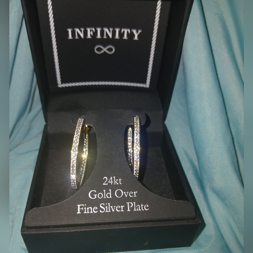 24kt Gold and Silver Plated Earrings